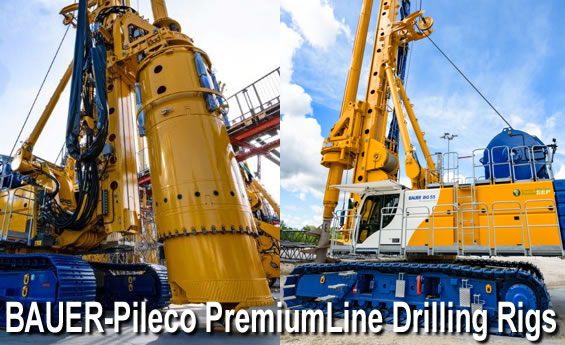 BAUER-Pileco PremiumLine Drilling Rigs