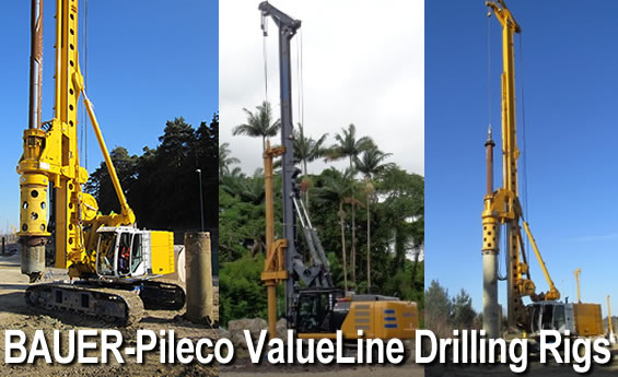 BAUER-Pileco ValueLine Drilling Rigs